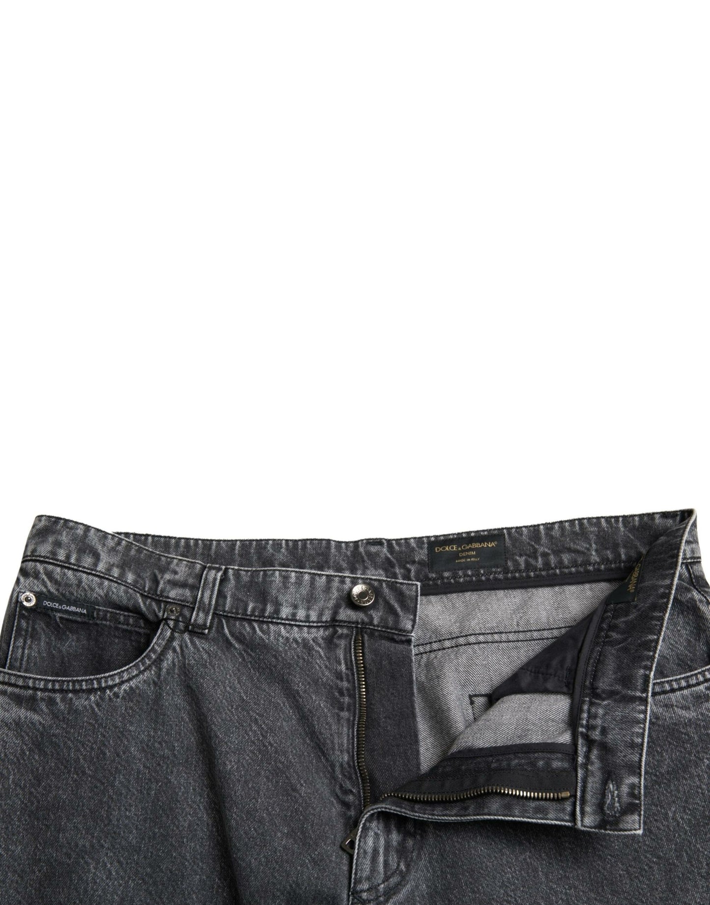 Elegant Dark Grey Straight Denim Jeans