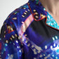 Psychedelic Print Silk Pajama Shirt