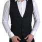 Elegant Black Formal Dress Vest