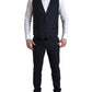 Elegant Blue & Black Martini Slim Fit Suit