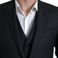 Black 3 Piece Single Breasted MARTINI Suit