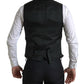 Elegant Black Martini Slim Fit 3-Piece Suit