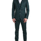 Emerald Elegance Slim Fit 3-Piece Suit