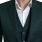 Emerald Elegance Slim Fit 3-Piece Suit