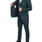 Emerald Elegance Slim Fit 3-Piece Suit