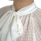 Elegant Sheer Silk Button-Up Blouse