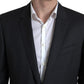 Elegant Black Two-Piece Slim Fit Suit