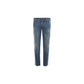 Light Blue Cotton Men Jeans with Stretch Fit
