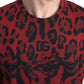 Red Leopard Print Cotton Tank Top