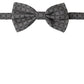 Elegant Black and White Silk Bow Tie