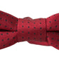 Elegant Polka Dot Silk Bow Tie