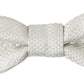 Elegant Ivory Silk Bow Tie