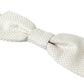 Elegant Ivory Silk Bow Tie