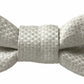 Elegant Ivory Silk Bow Tie