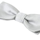 Elegant Silk Bow Tie in Grey