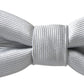 Elegant Silk Bow Tie in Grey