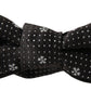 Elegant Black Silk Bow Tie