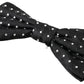 Elegant Black Silk Bow Tie