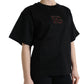 Elegant Black Crystal-Embellished T-Shirt