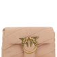 Chic Blush Quilted Crossbody Love Puff Bag