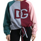 Elegant Multicolor Crew Neck Cotton Sweater