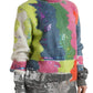 Multicolor Mohair Stripe Turtleneck Sweater