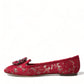 Elegant Floral Lace Vally Flats