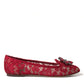 Elegant Floral Lace Vally Flats