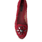 Elegant Floral Lace Vally Flats