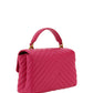 Chic Pink Quilted Leather Mini Handbag