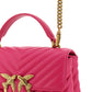 Chic Pink Quilted Leather Mini Handbag