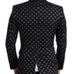 Elegant Geometric Patterned Slim Blazer