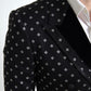 Elegant Geometric Patterned Slim Blazer