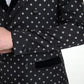 Elegant Geometric Patterned Slim Blazer