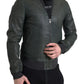 Emerald Green Goatskin Bomber Jacket