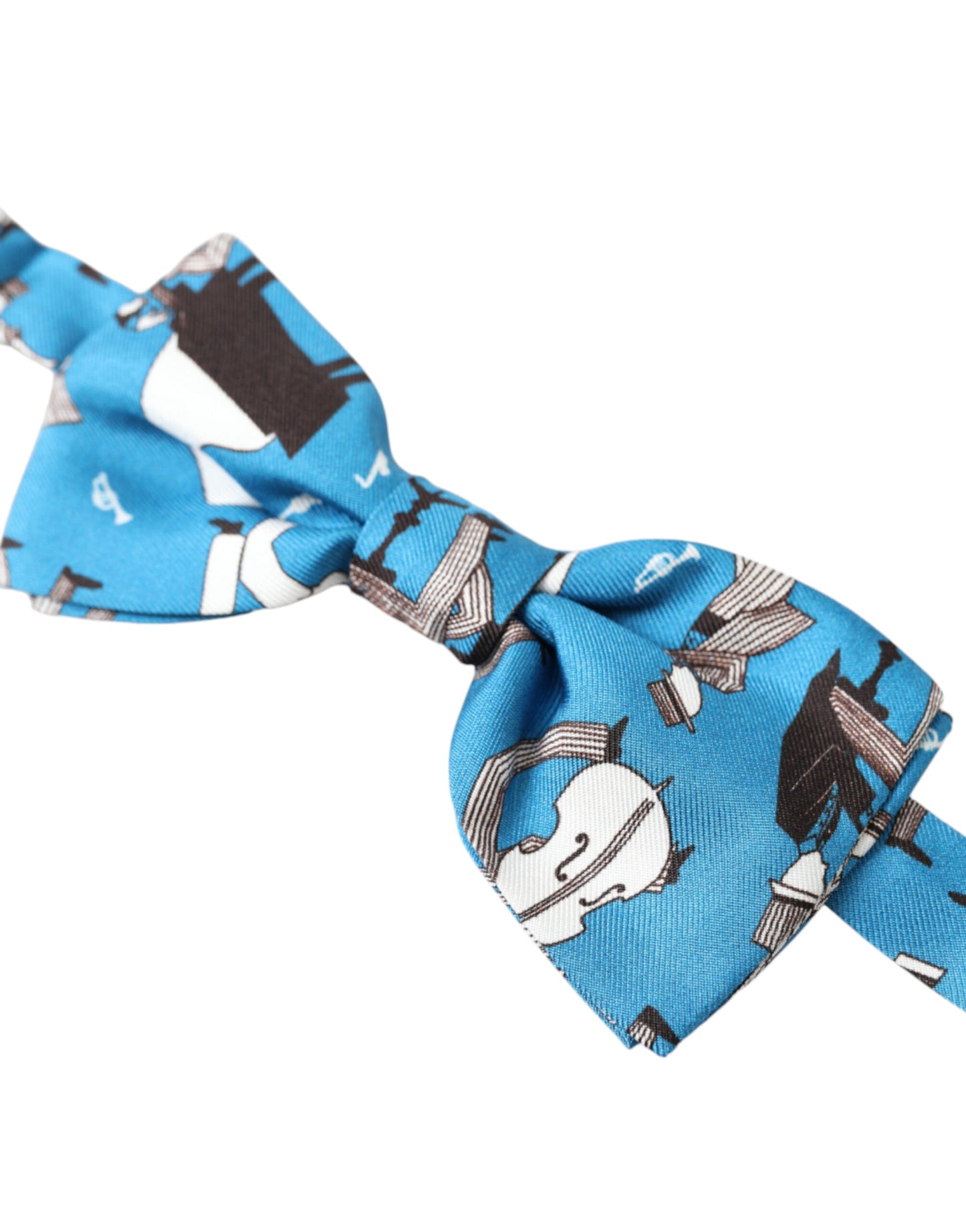 Elegant Silk Blue Jazz Club Bow Tie