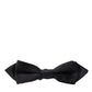 Elegant Silk Black Bow Tie