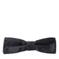 Elegant Silk Polka Dot Bow Tie