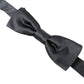 Elegant Anthracite Gray Silk Bow Tie