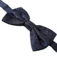 Elegant Silk Blue Bow Tie