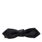 Elegant Silk Black Bow Tie for Gentleman