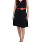 Elegant Black Palladio Knee-Length Dress