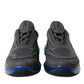 Elegant Men's Black Mesh Sneakers