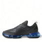 Elegant Men's Black Mesh Sneakers