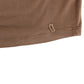 Elegant Short-Sleeved Brown Rayon Top