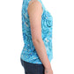 Elegant Sleeveless Silk-Detailed Top