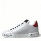 Chic White Portofino Leather Sneakers