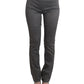 Chic Gray Slim-Fit Designer Pants