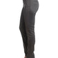 Chic Gray Slim-Fit Designer Pants