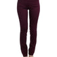 Elegant Purple Slim Pants